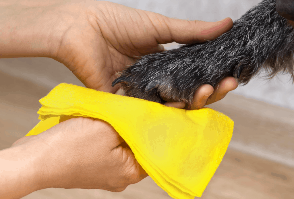 Dog Paw Cleaning